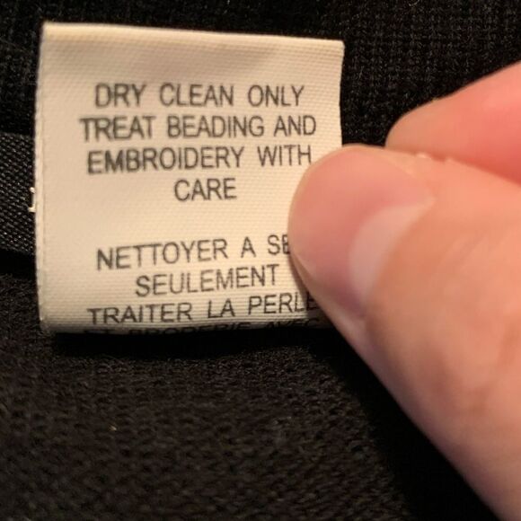 Nanette Lepore 100% merino wool beaded dress. Size small - Picture 5 of 8